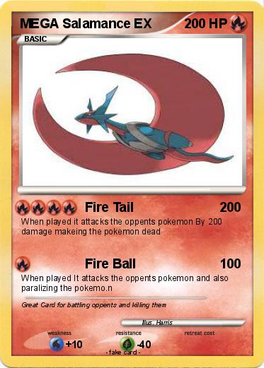 Pokemon MEGA Salamance EX Pokemon MEGA Salamance EX