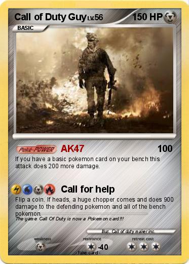 Pokemon Call of Duty Guy