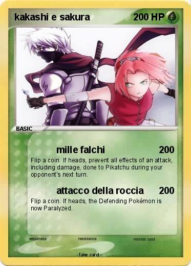 Pokemon kakashi e sakura