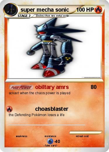Pokemon super mecha sonic