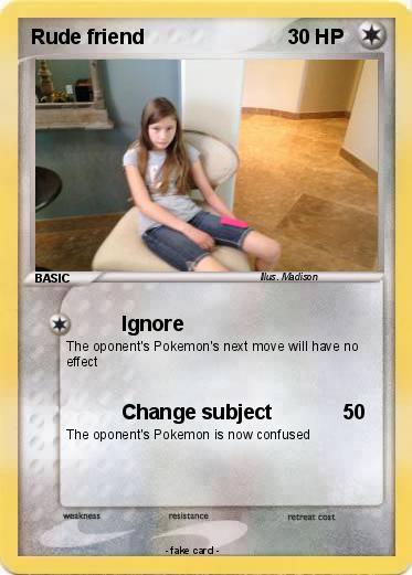 Pokemon Rude friend