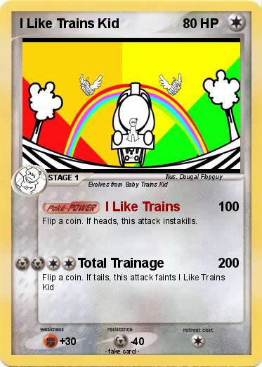 Pokemon I Like Trains Kid