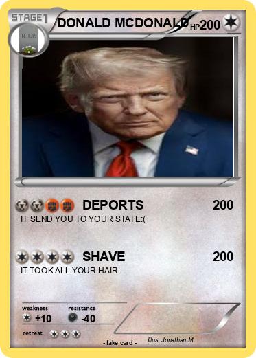 Pokemon DONALD MCDONALD