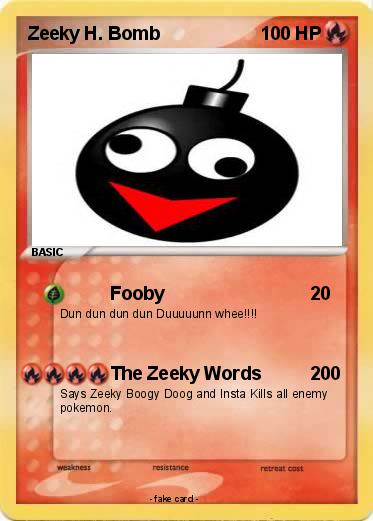 Pokemon Zeeky H. Bomb