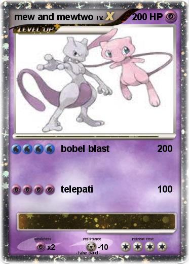 Pokemon mew and mewtwo