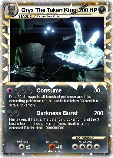Pokemon Oryx The Taken King