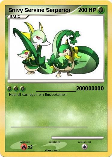 Pokemon Snivy Servine Serperior