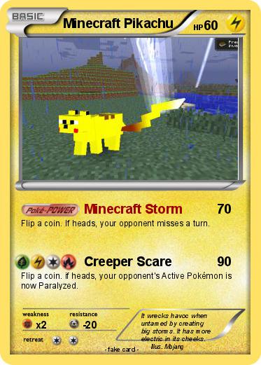 Pokemon Minecraft Pikachu