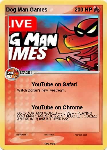 Pokemon Dog Man Games