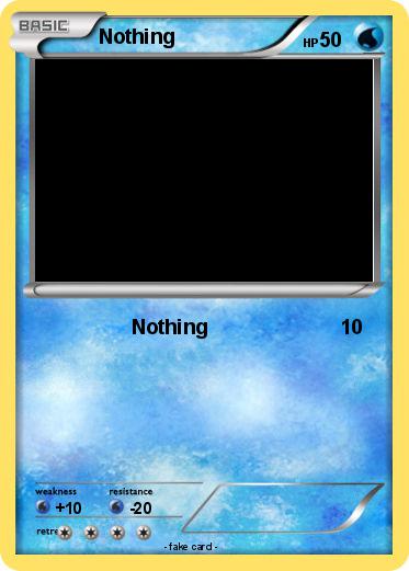 Pokemon Nothing