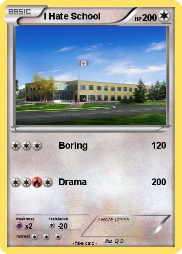 Pokemon I Hate School