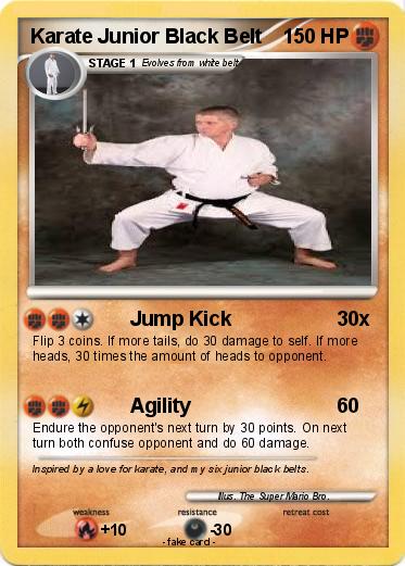 Pokemon Karate Junior Black Belt