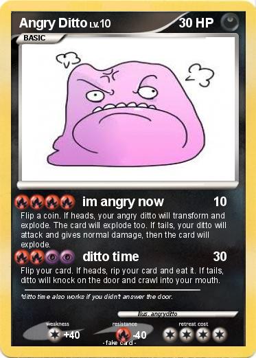 Pokemon Angry Ditto