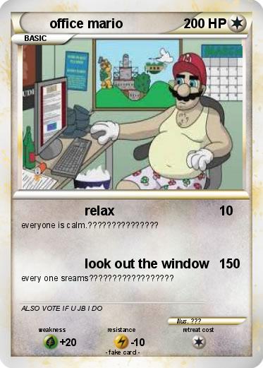 Pokemon office mario