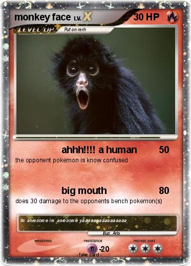 Pokemon monkey face