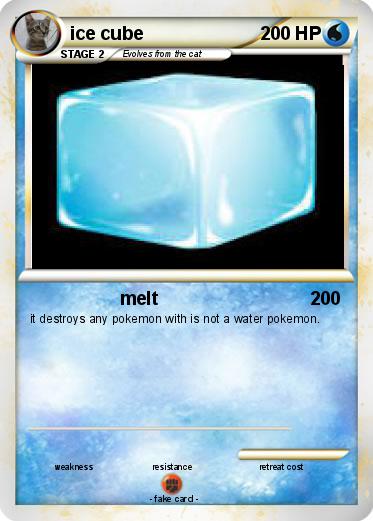 Pokemon ice cube