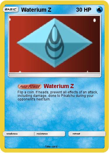 Pokemon Waterium Z