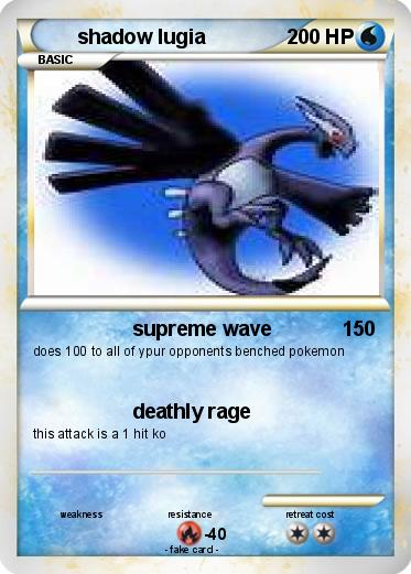 Pokemon shadow lugia