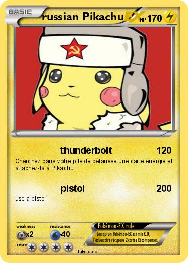 Pokemon russian Pikachu