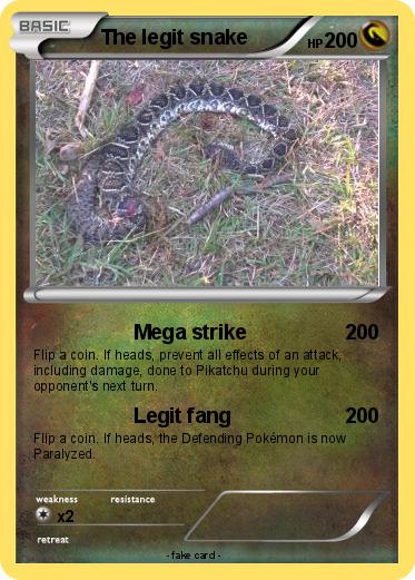 Pokemon The legit snake