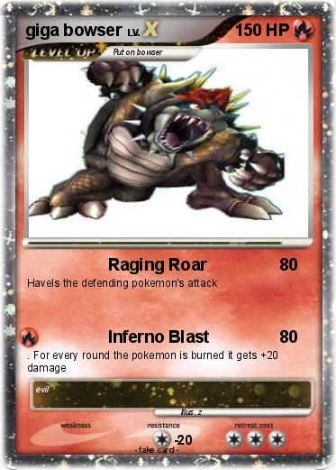 Pokemon giga bowser
