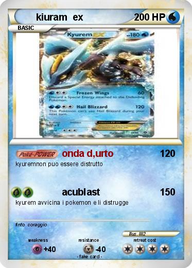 Pokemon kiuram  ex