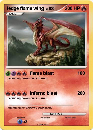 Pokemon ledge flame wing