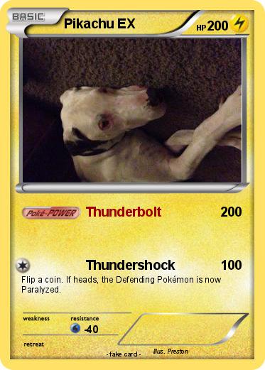 Pokemon Pikachu EX