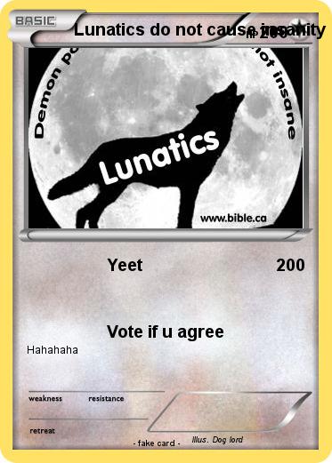 Pokemon Lunatics do not cause insanity