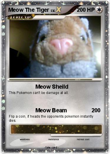 Pokemon Meow The Tiger