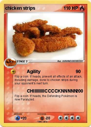 Pokemon chicken strips