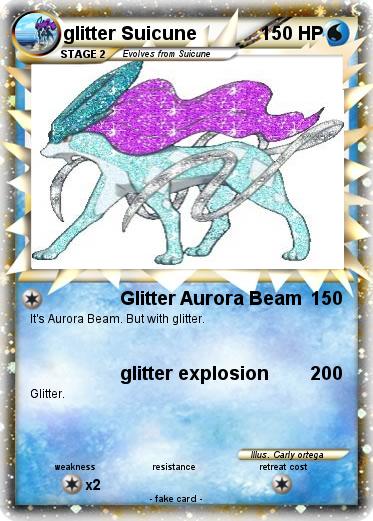 Pokemon glitter Suicune