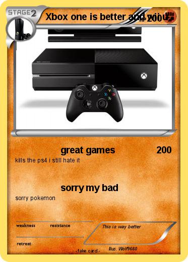 Pokemon Xbox one is better and wii u