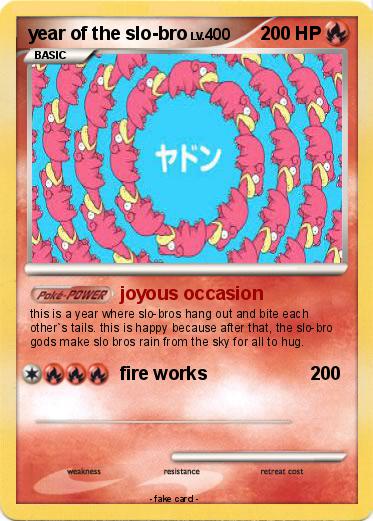 Pokemon year of the slo-bro