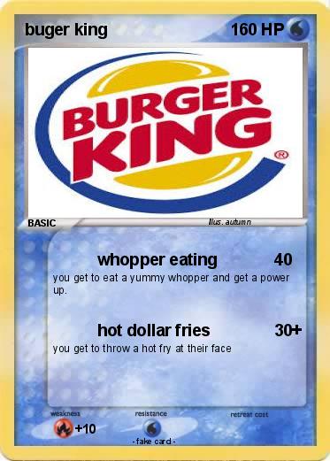 Pokemon buger king