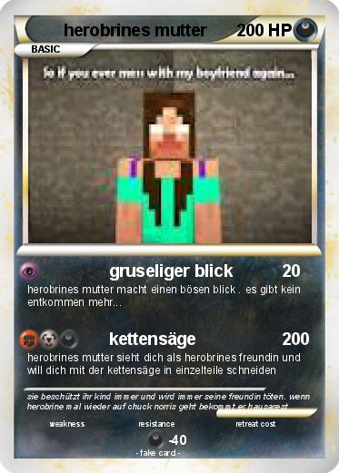 Pokemon herobrines mutter