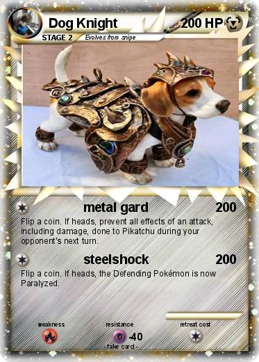 Pokemon Dog Knight