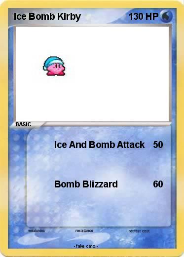 Pokemon Ice Bomb Kirby