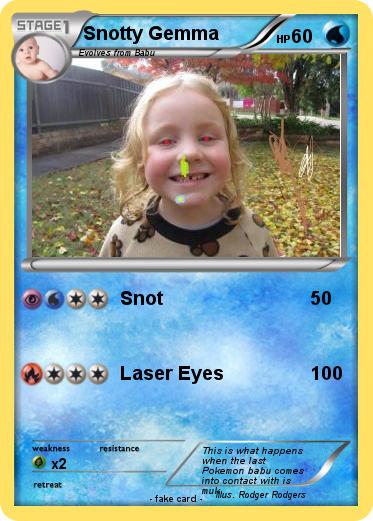 Pokemon Snotty Gemma