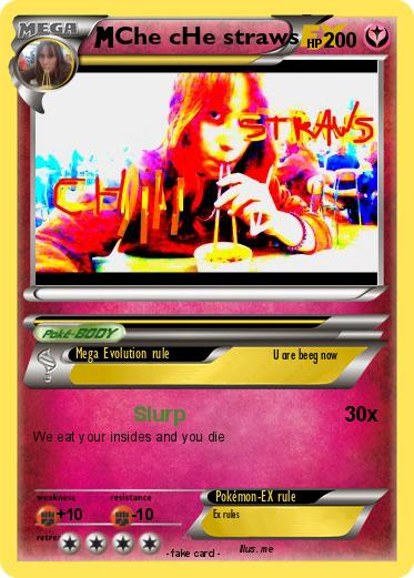 Pokemon Che cHe straws