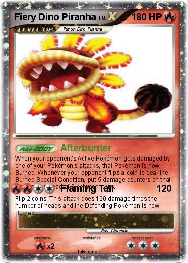 Pokemon Fiery Dino Piranha