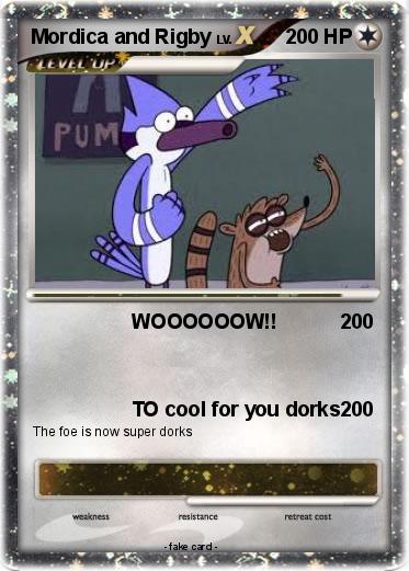 Pokemon Mordica and Rigby