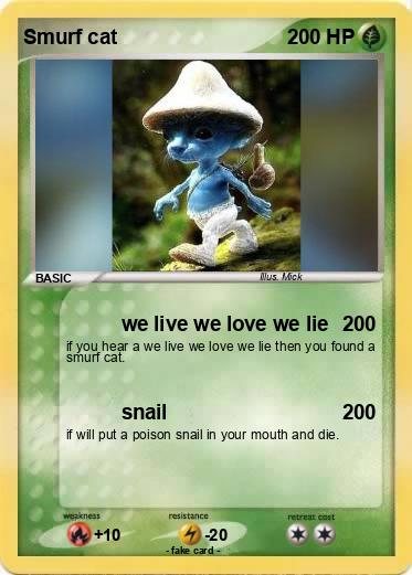 Pokemon Smurf cat