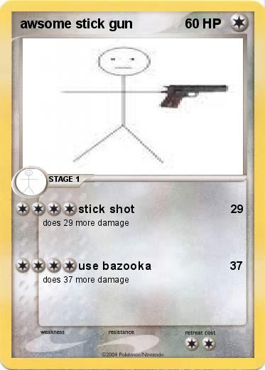 Pokemon awsome stick gun