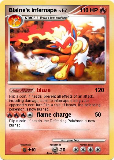 Pokemon Blaine's infernape