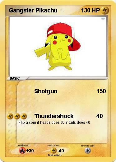 Pokemon Gangster Pikachu