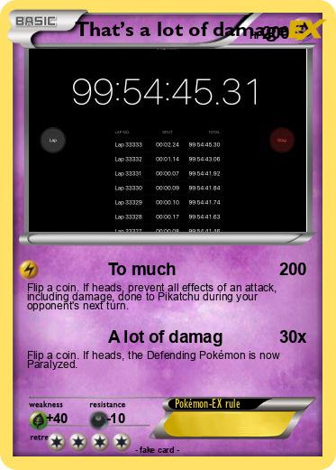 Pokemon That’s a lot of damage
