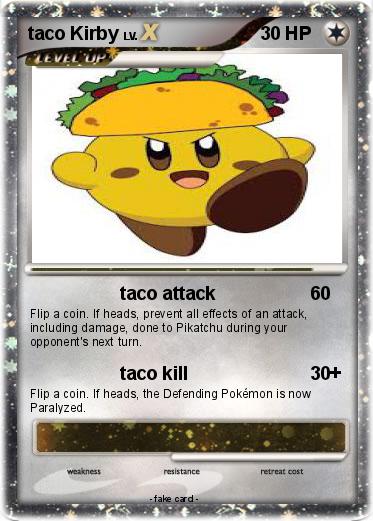Pokemon taco Kirby