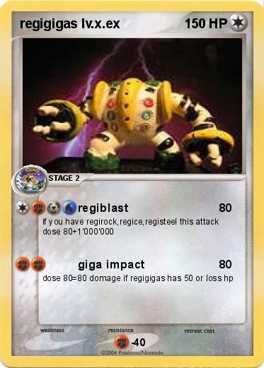 Pokemon regigigas lv.x.ex