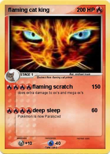 Pokemon flaming cat king